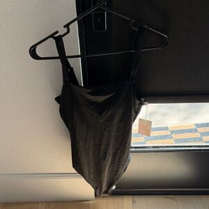 Andie Black One-Piece Rockaway Swimsuit Size Small